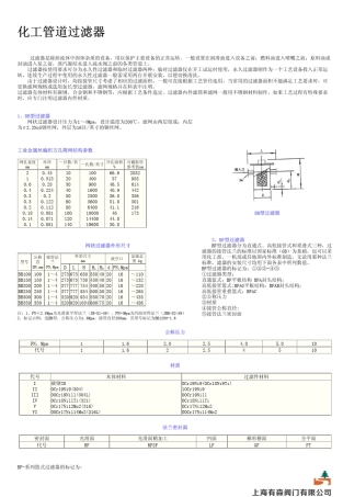 化工管道过滤器