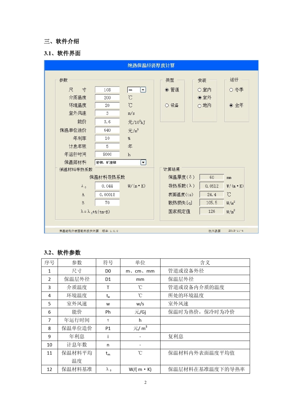 化工绝热保温计算经济层厚度计算_第2页