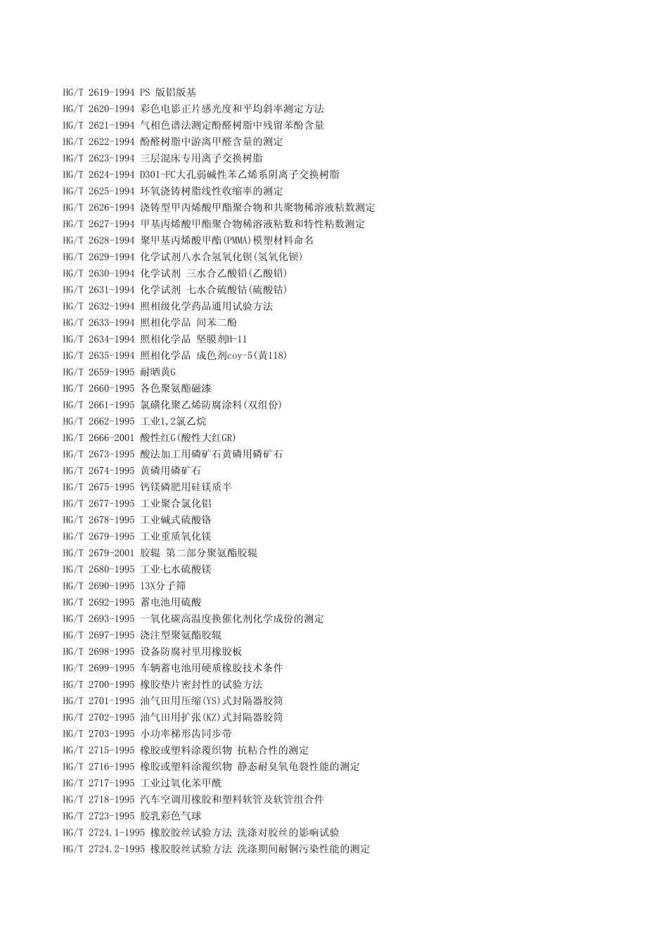 化工行业标准目录2_第3页