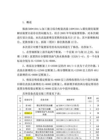 化工装置拆除搬迁方案