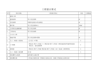 北京2012定额土建计算公式