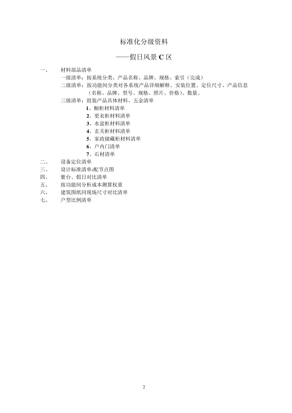 北京万科u10户型精装修配置标准_第2页