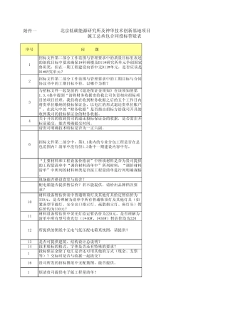 北京低碳施工总承包投标答疑文件1103final