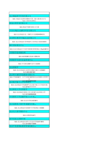 北京出国留学中介列表