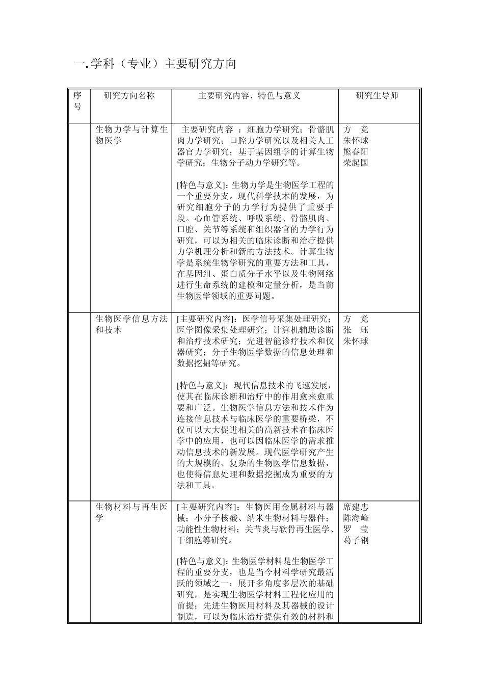 北京大学工学院生物医学工程博士生培养方案_第2页