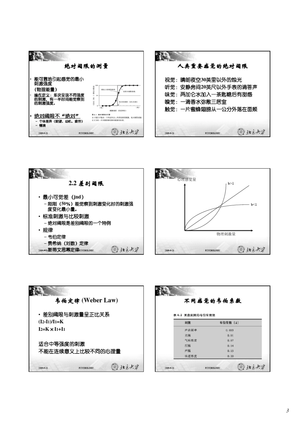 北京大学心理学概论P03感觉与知觉090928sim_第3页