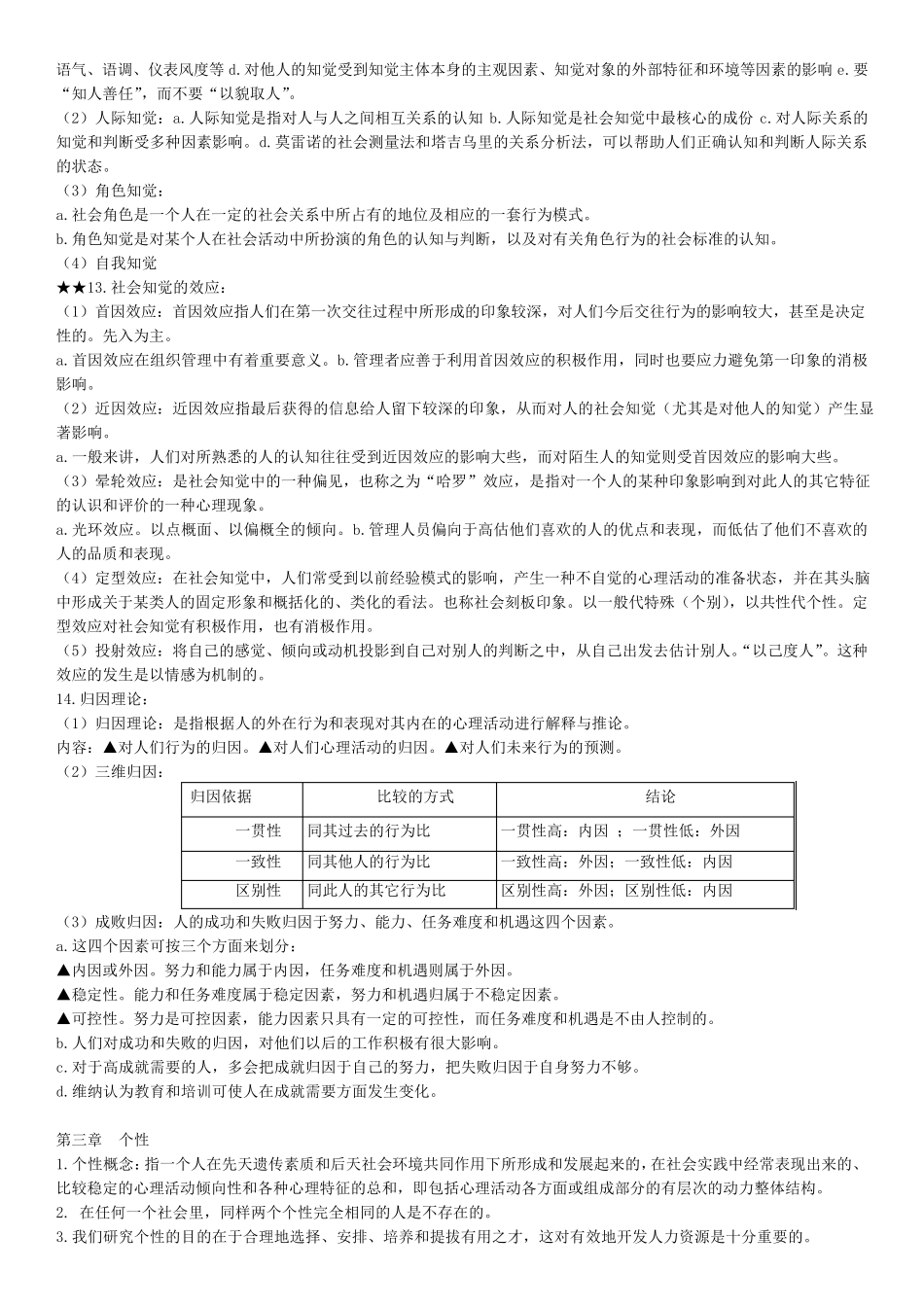 北京工商大学组织行为学曹正进期末考试重点_第2页