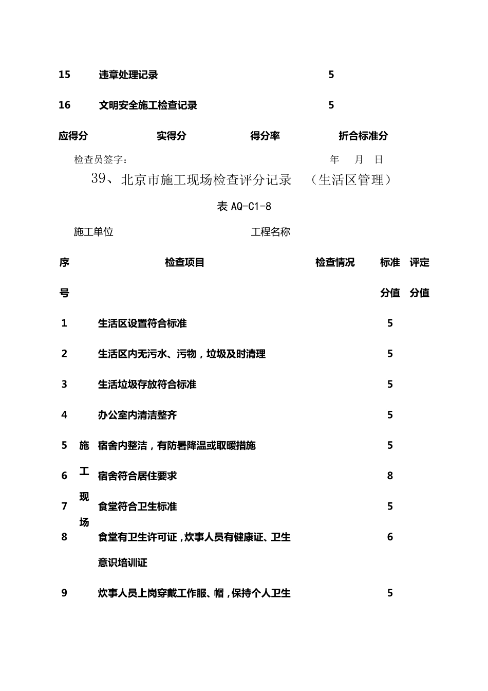 北京市安全检查十张表_第2页