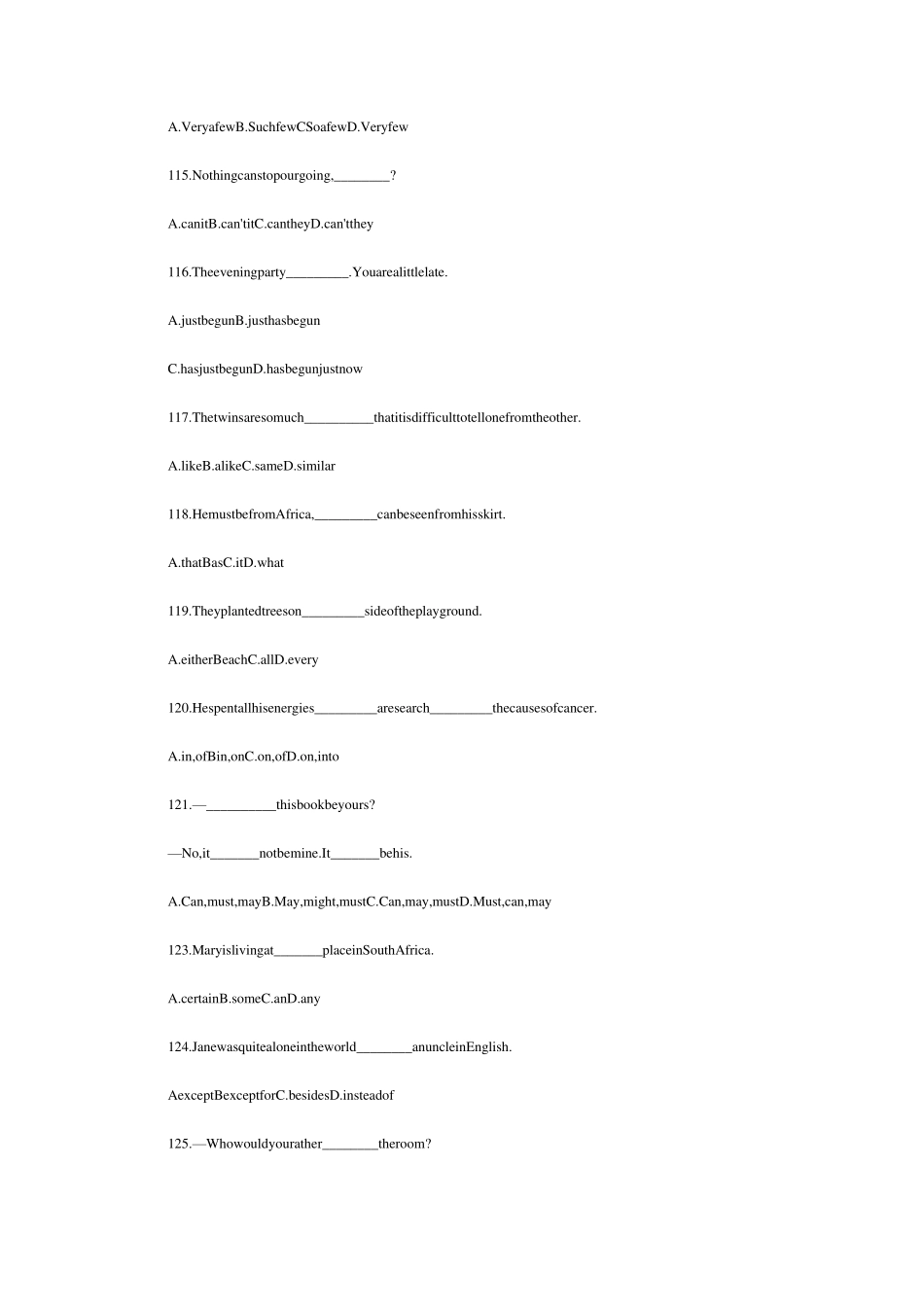 北京市实验外国语学校中考英语单选题常见易错题精2_第2页