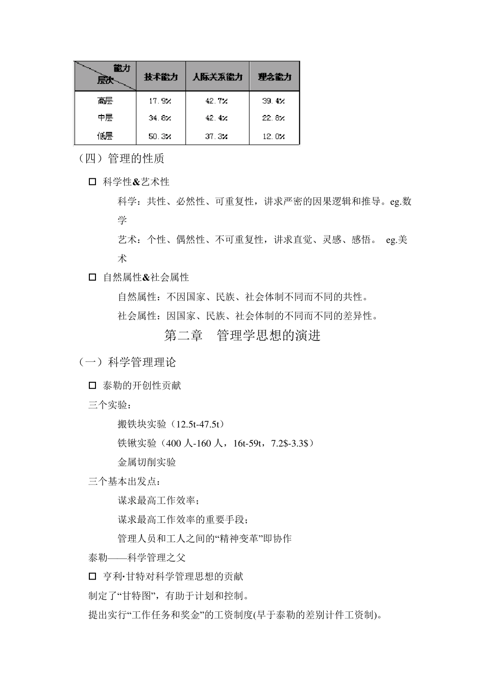北京林业大学管理学基础期末复习_第3页