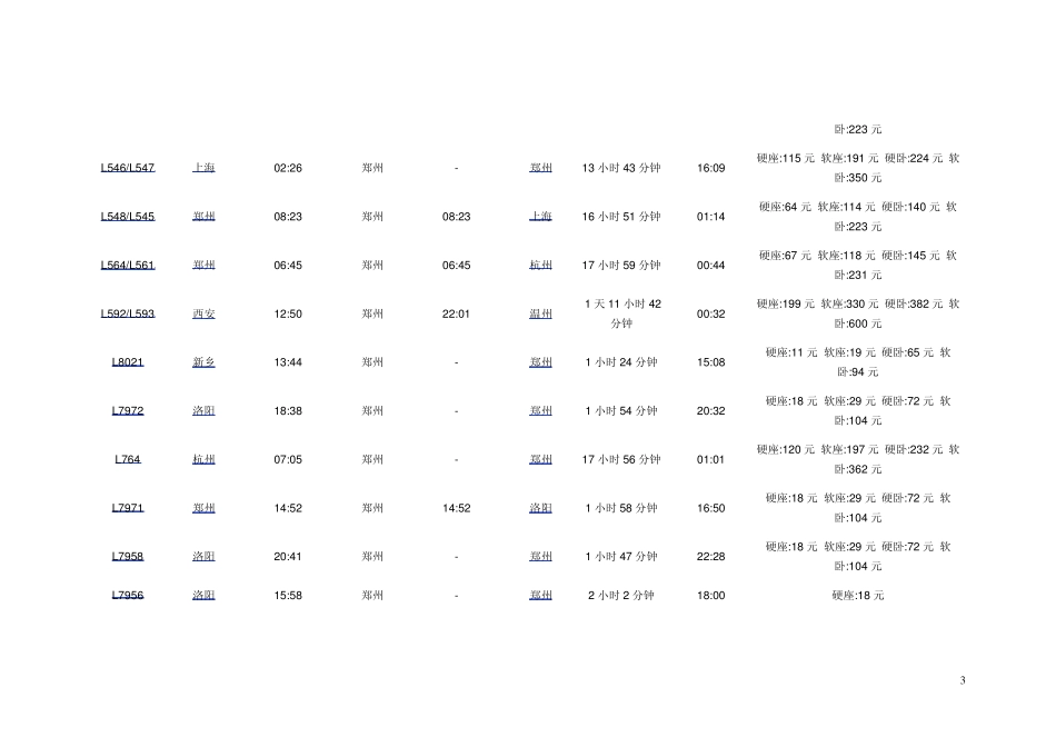 北京西站列车时刻表_第3页