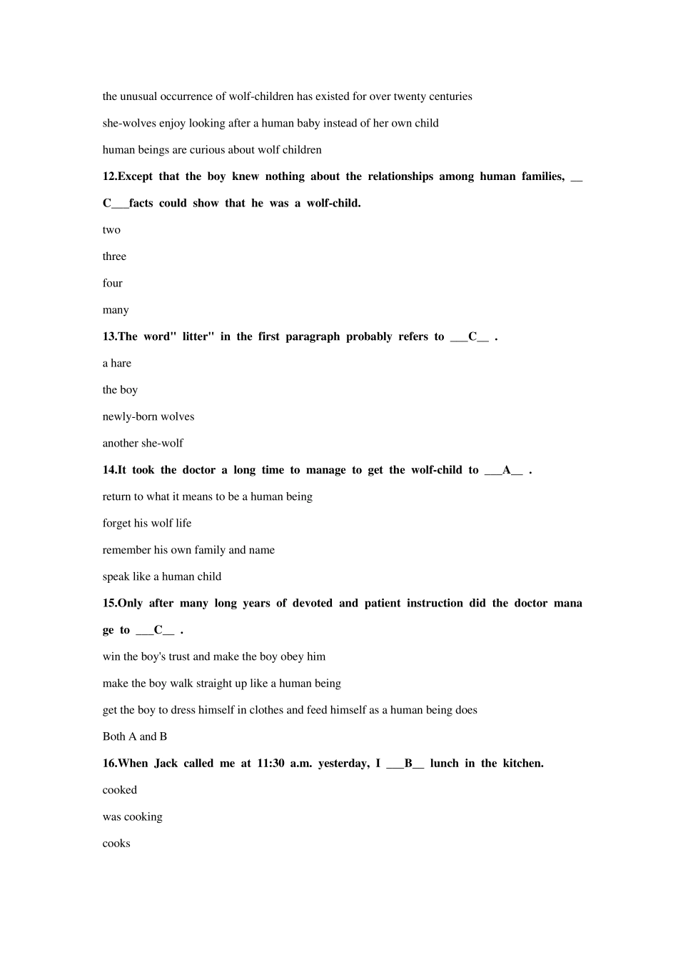 北师大大学英语作业二_第3页