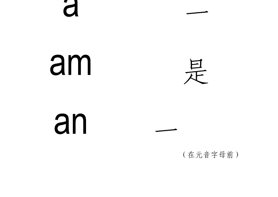 北师大版一年级上册英语单词卡片[B5打印版]_第1页