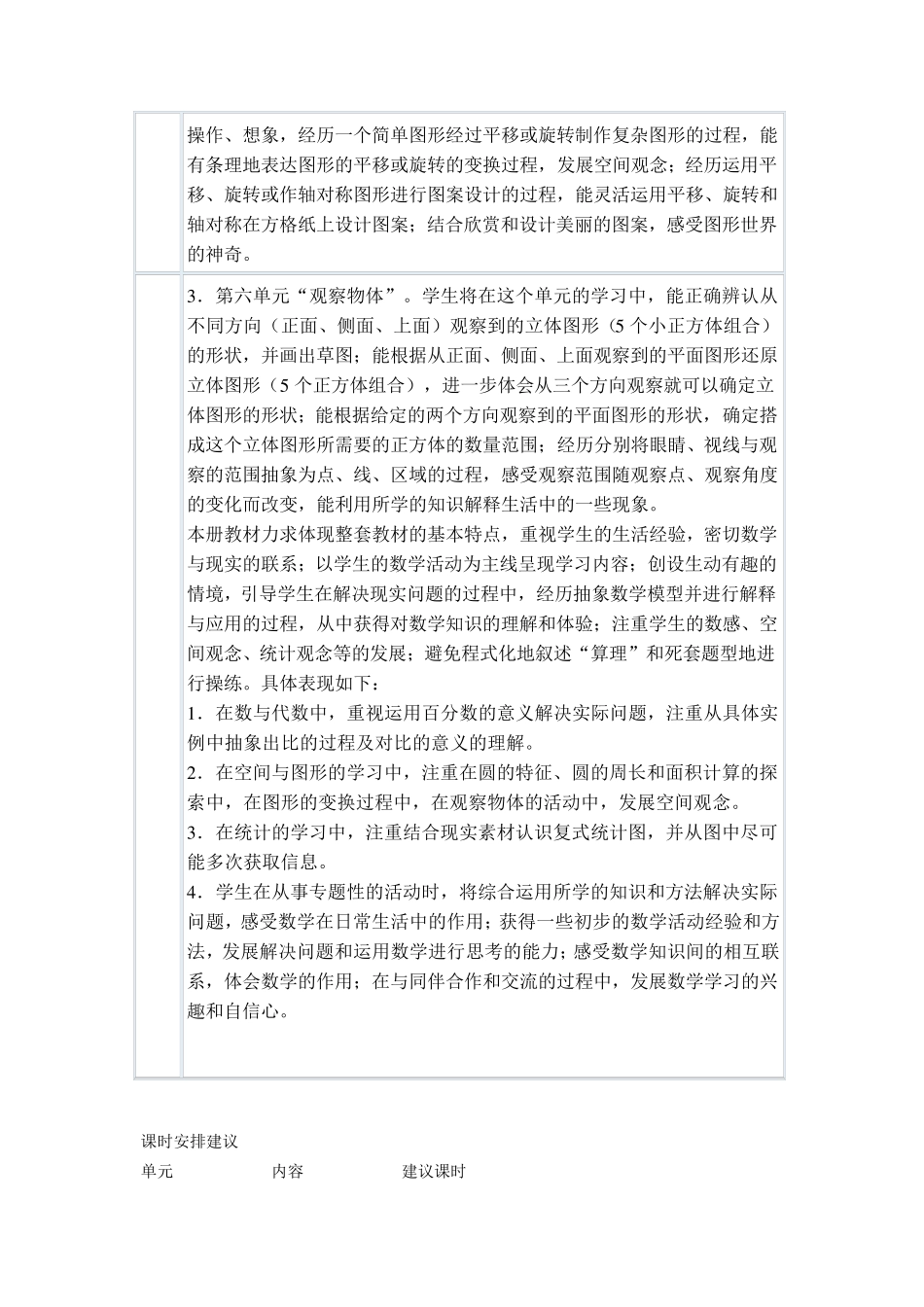 北师大版六年级数学下册全册集体备课教案_第3页