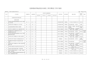 北海炼油异地改造石油化工项目推进工作计划表