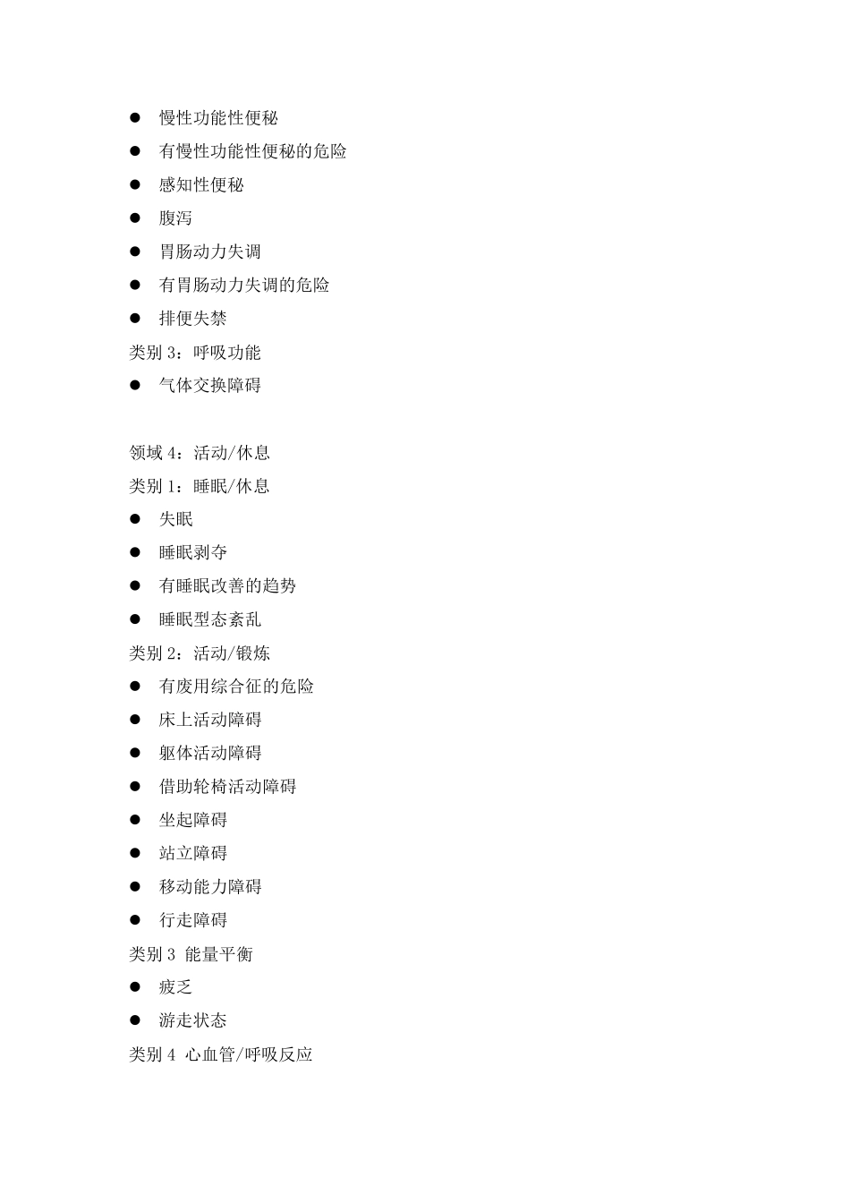 北美护理协会最新235项护理诊断_第3页