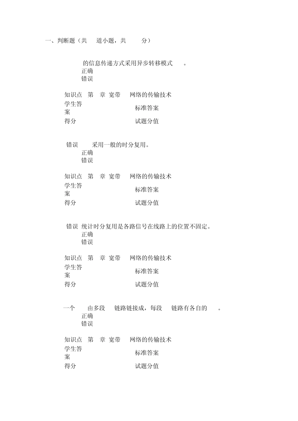 北邮宽带IP网络第三次作业_第1页
