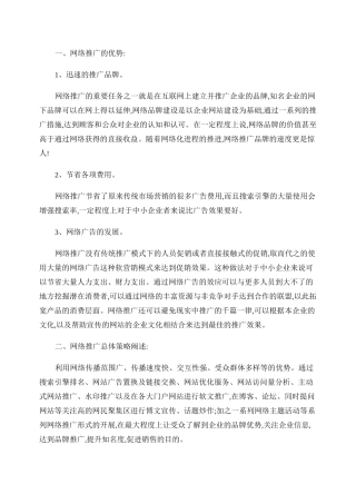 网络推广计划.