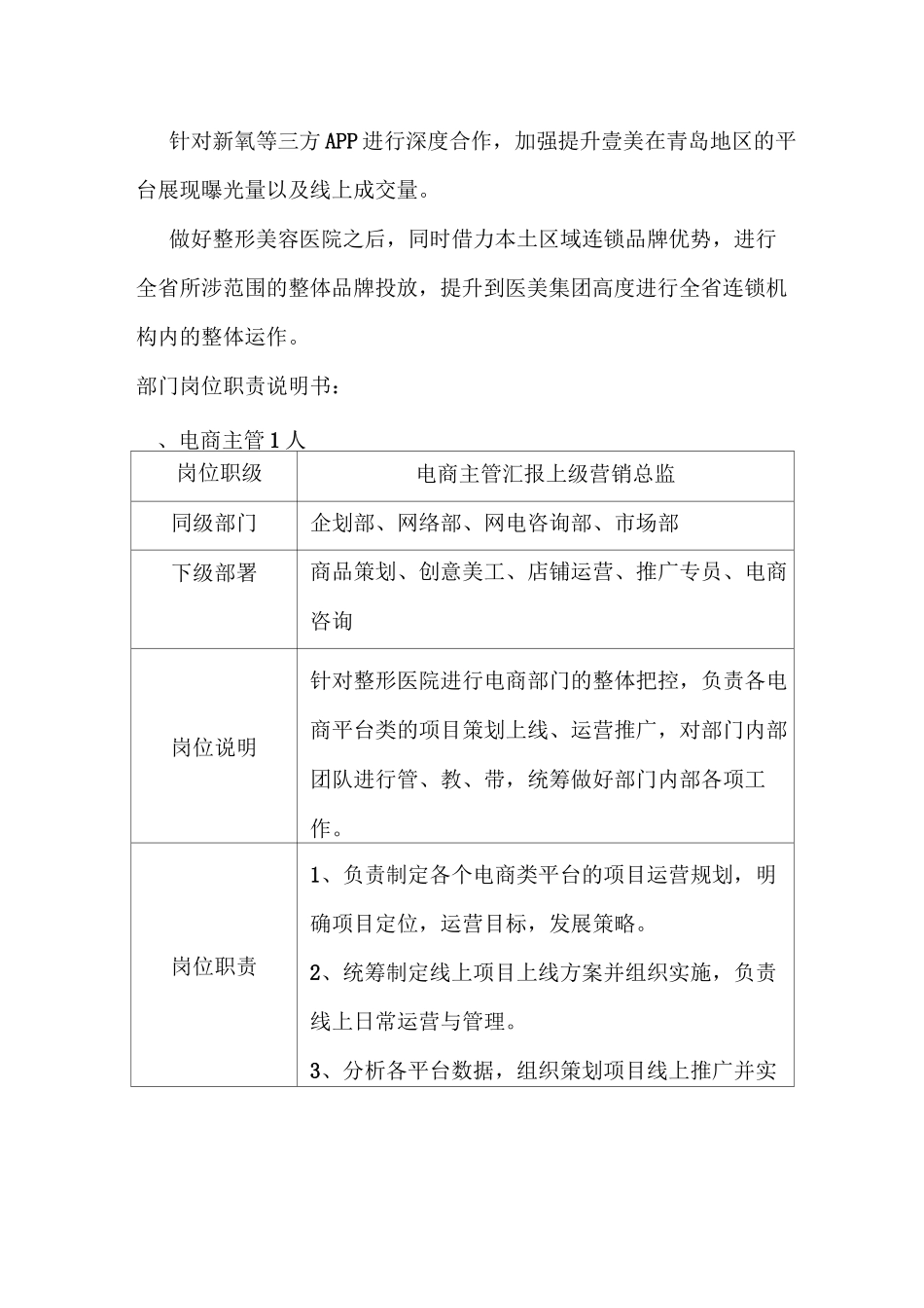 整形医院设立电商部门(新媒体)建议及说明_第2页