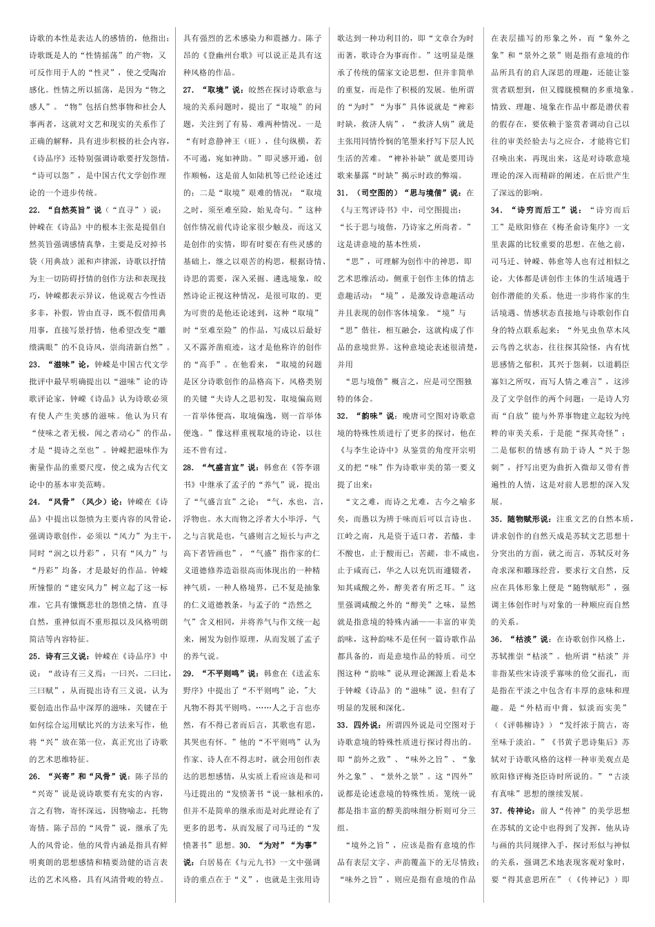 《中国古代文论选读》整理资料_第2页