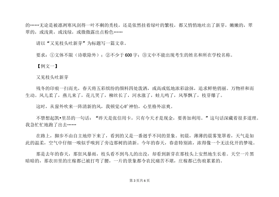 中考作文立意升格指导_第3页