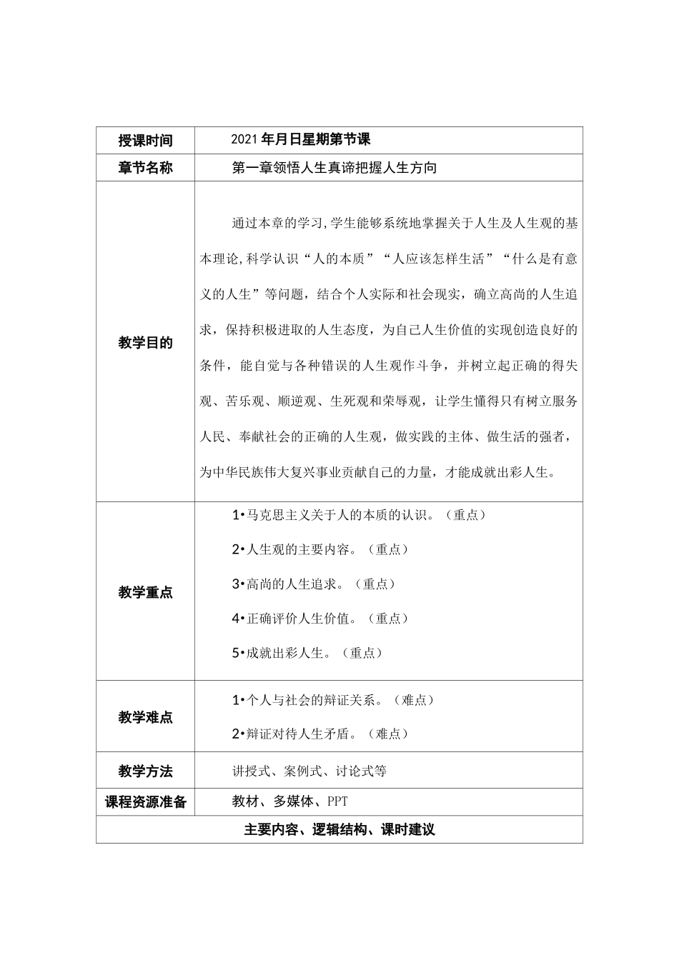 01 第一章   领悟人生真谛 把握人生方向_第1页