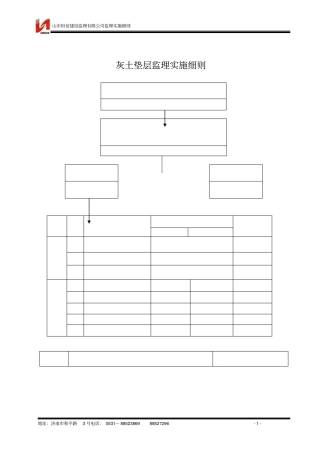 灰土垫层监理实施细则3185205560
