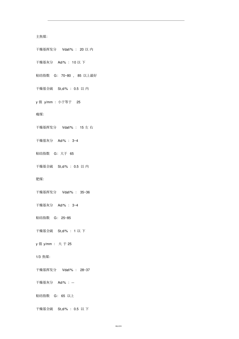 炼焦煤主要指标_第1页