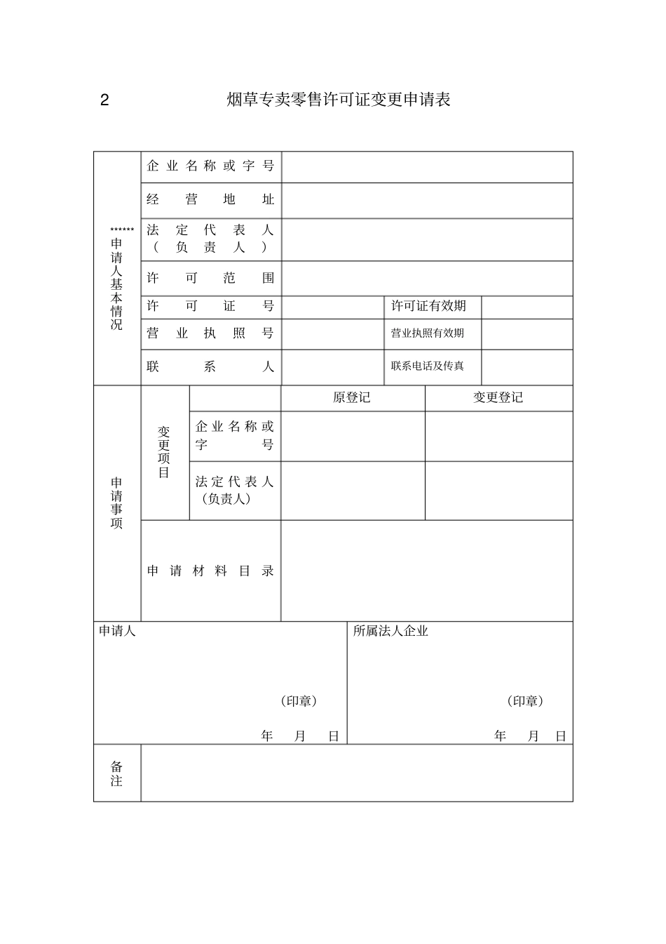 烟草专卖零售许可证新办申请表_第3页