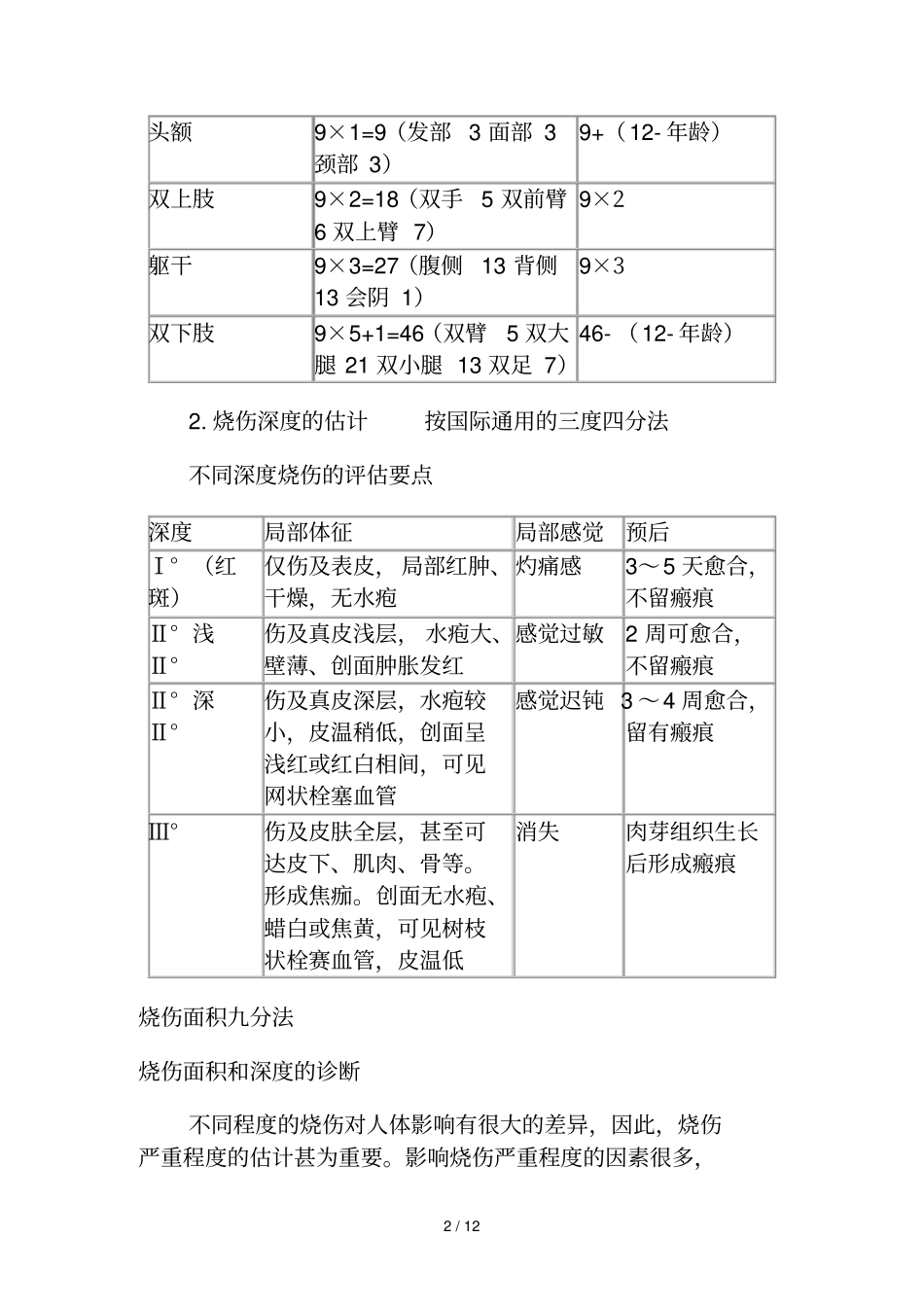 烧伤面积计算分法_第2页