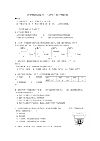 热学综合测试题