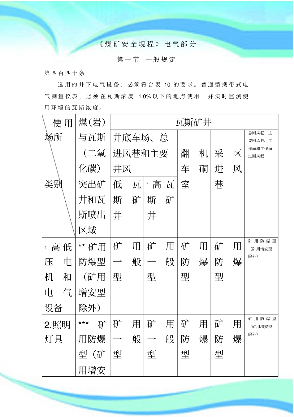 煤矿安全规程电气部分_第3页