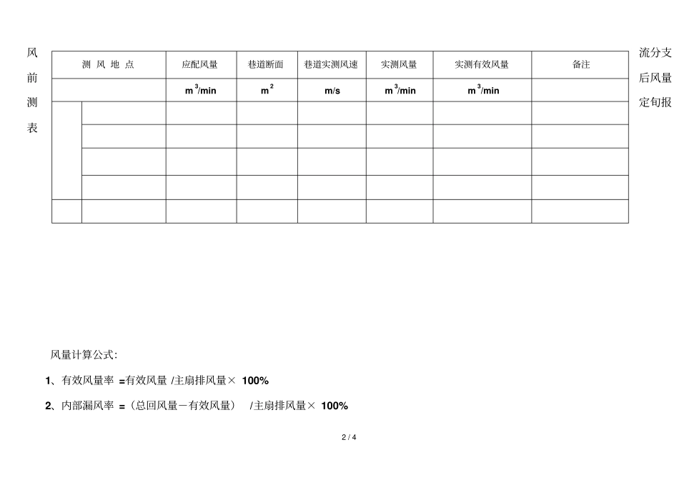 煤矿测风旬报表_第2页