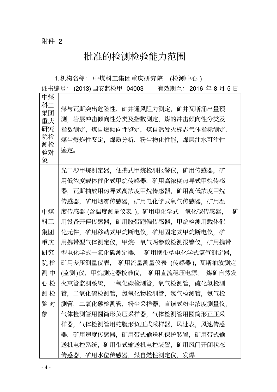 煤矿相关检测检验资质讲解_第1页