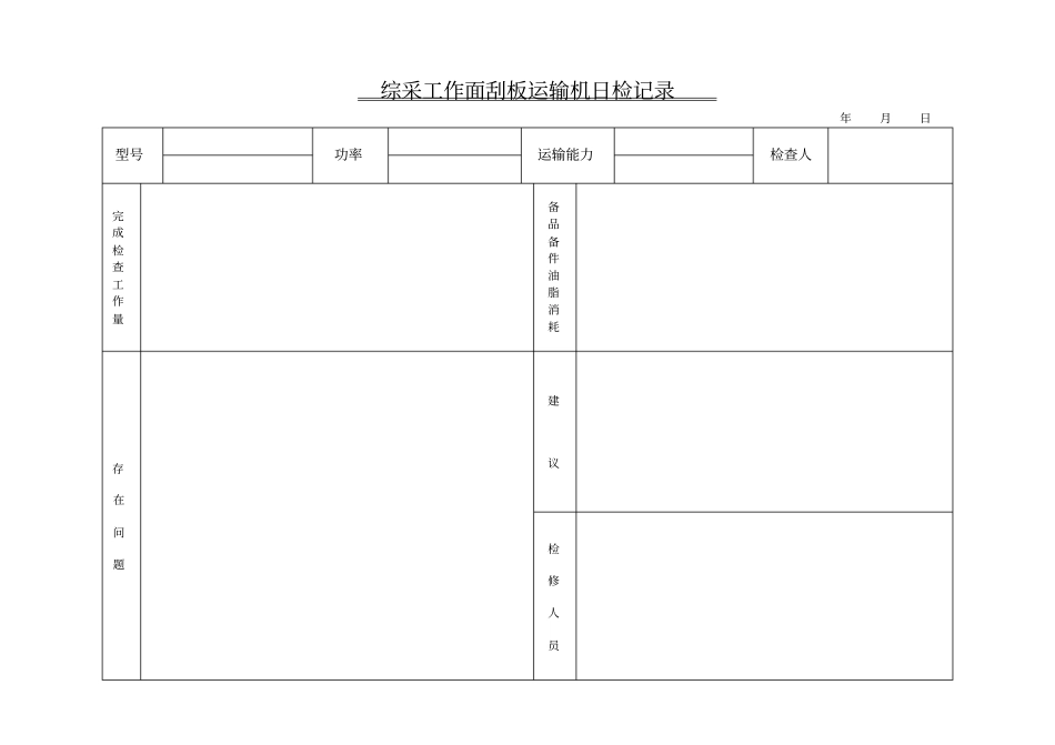 煤矿运转日志、日检记录_第2页