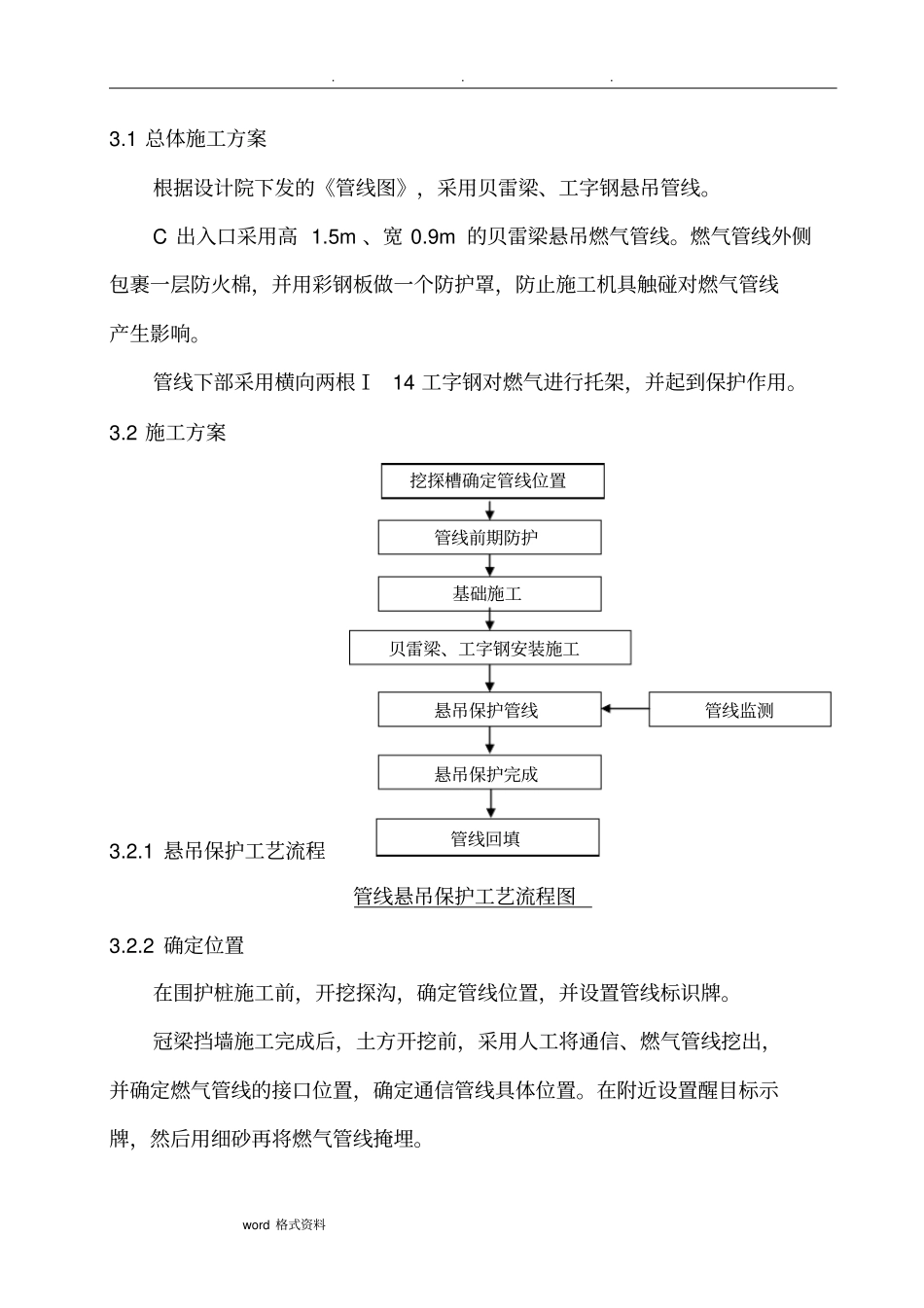 燃气管线悬吊保护方案_第3页
