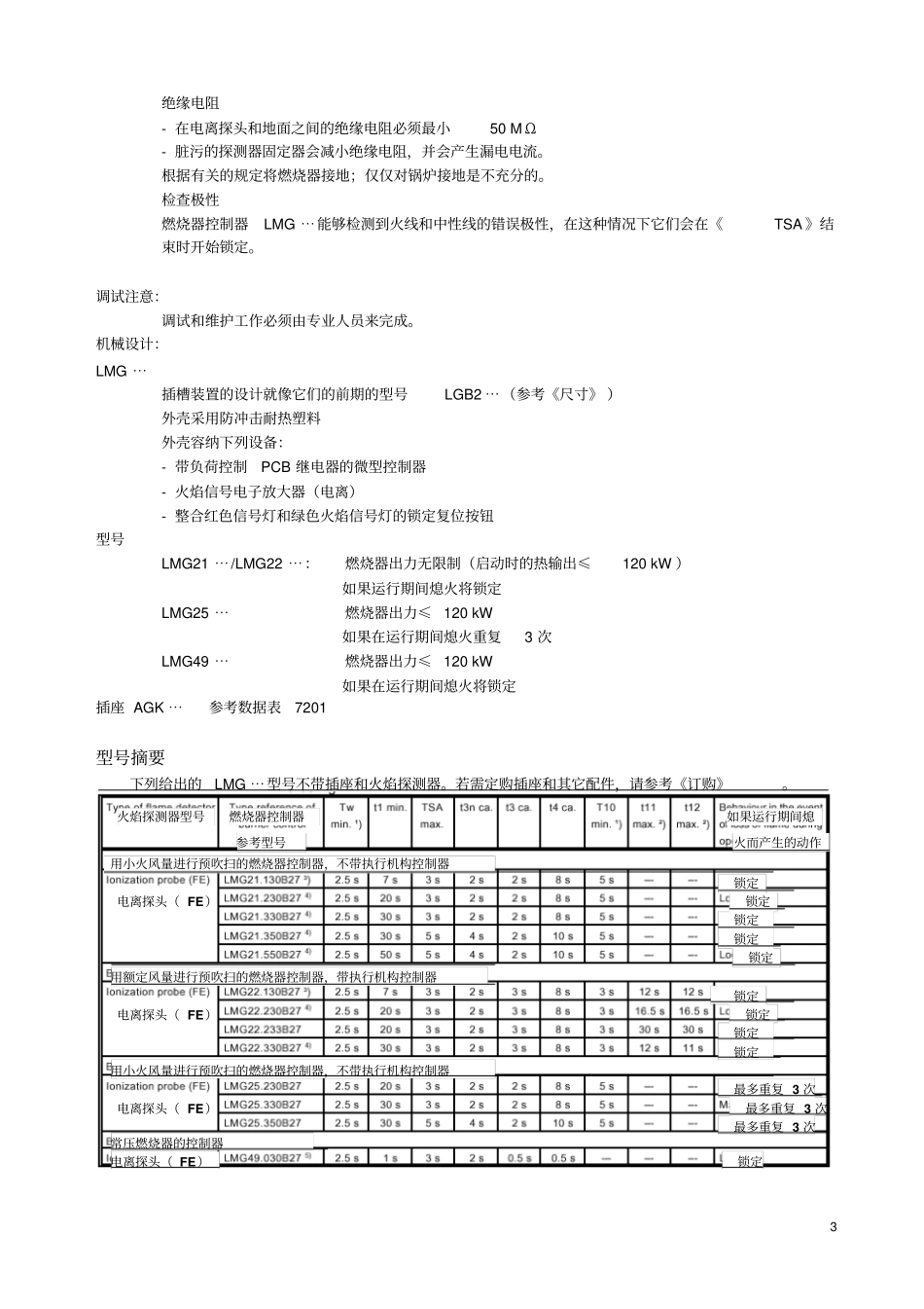 燃烧器控制器LMG说明书资料_第3页