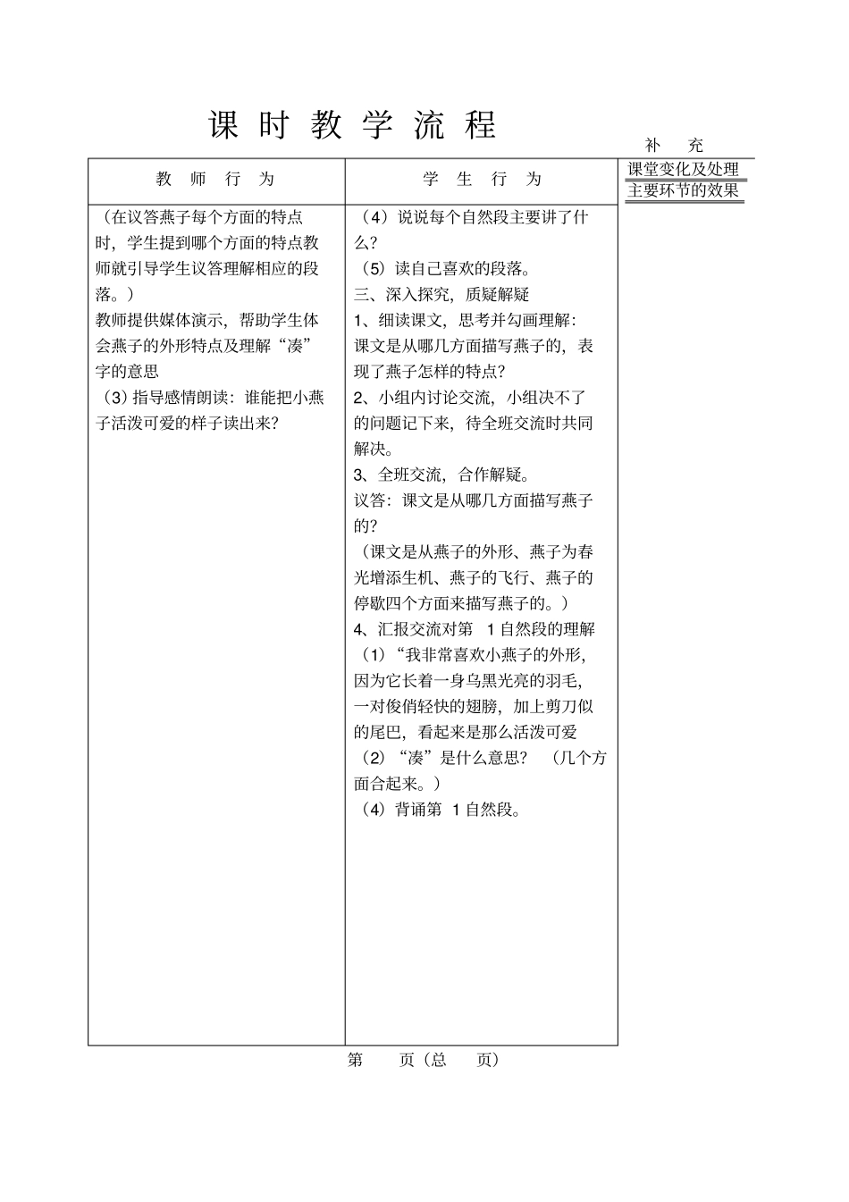 燕子优秀教学设计_第3页