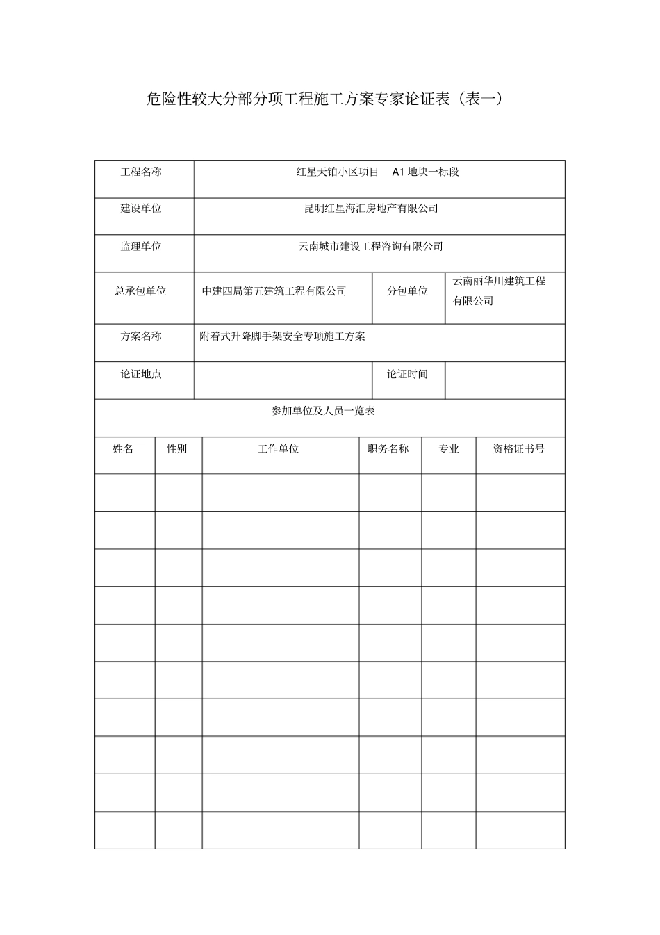 爬架专家论证表_第1页