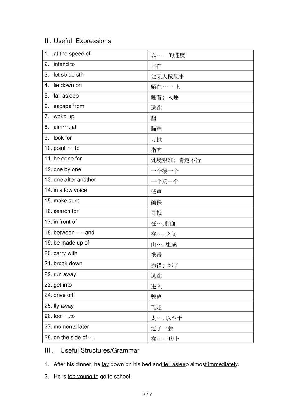 牛津上海版初二八年级上英语unit7同步学案_第2页