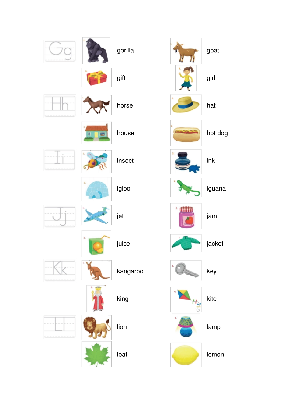 牛津少儿英语Phonics1单词表_第2页