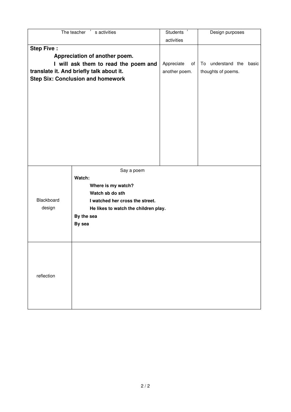 牛津版七英语上Moduleunitseasonalchangessayapoem教学导案_第2页