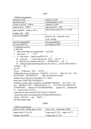 牛津英语上海版6A基础知识解析unit15