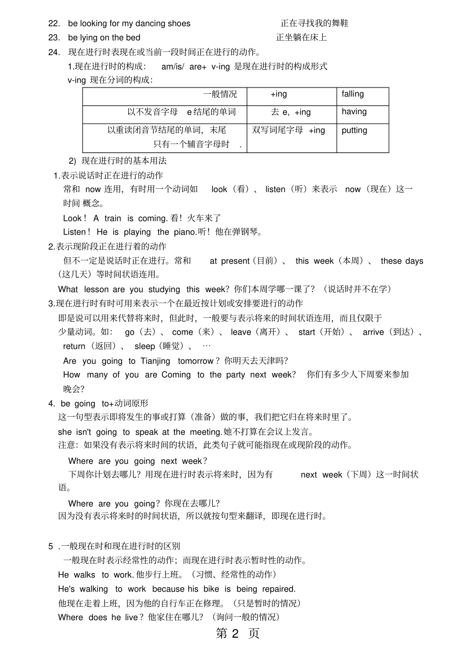 牛津译林7AU8重点短语句型-文档_第2页