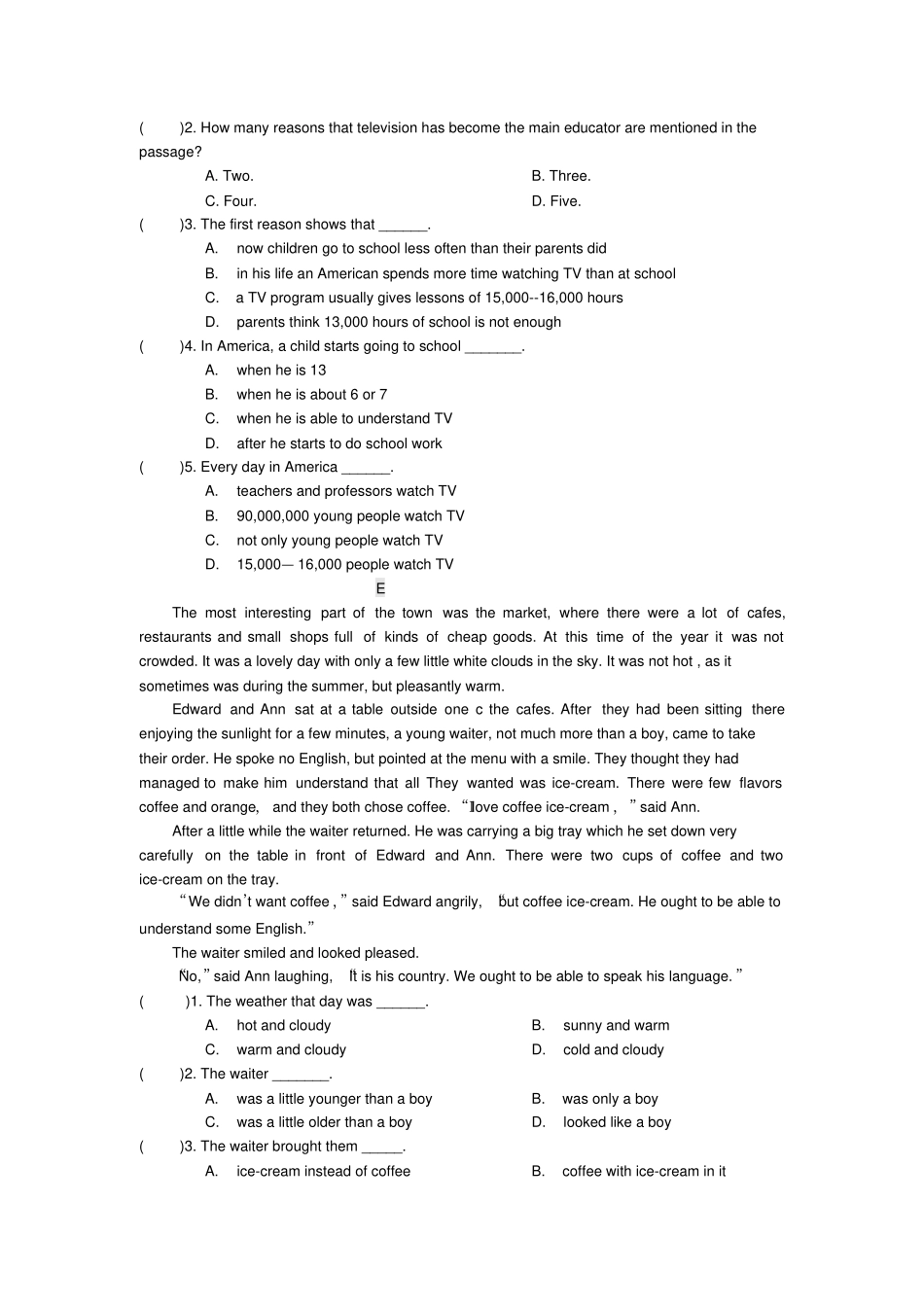 牛津译林版八年级下册英语期末复习专题阅读理解_第3页