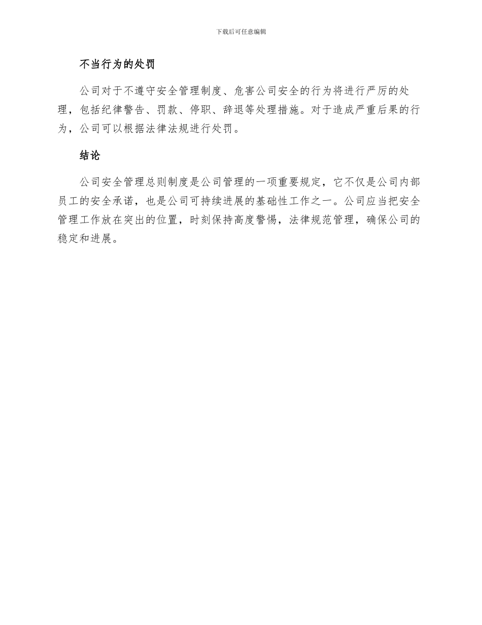 公司安全管理总则制度_第3页
