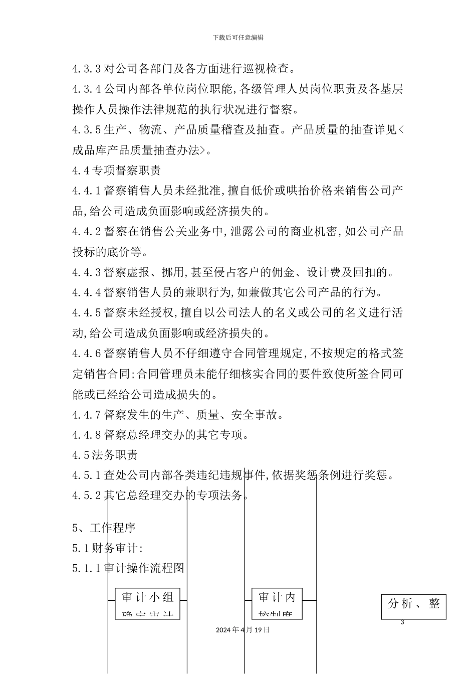 公司审计督察体系流程_第3页