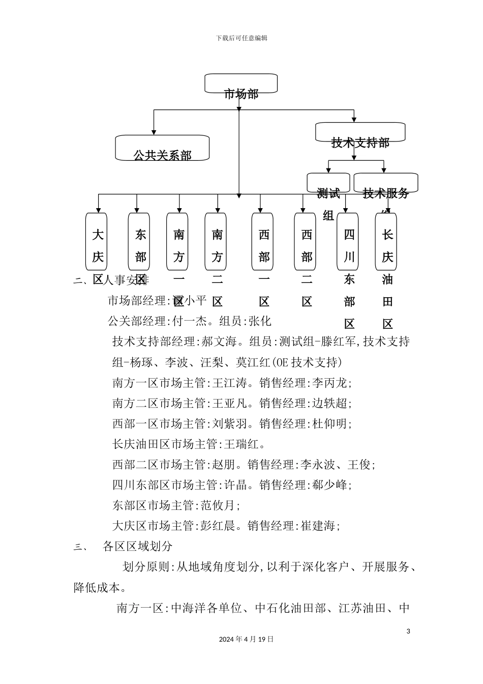 公司市场部管理制度_第3页