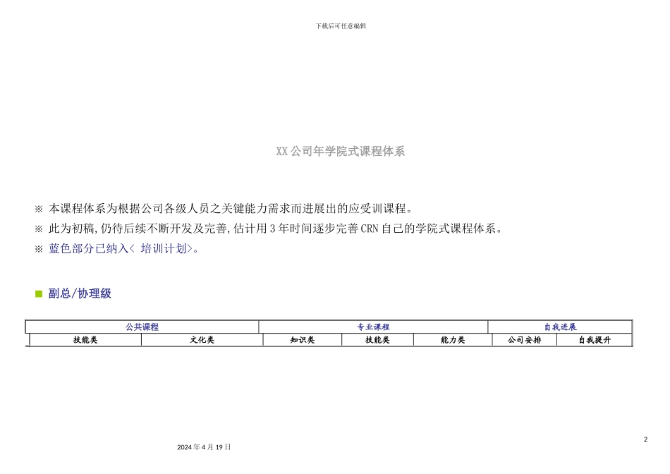 公司年学院式课程体系_第2页