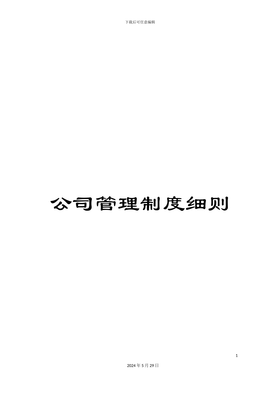 公司管理制度细则_第1页